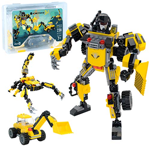 JITTERYGIT-Robot-STEM-Toy-3-In-1-Fun-Creative-Set-Construction-Building-Toys-For-Boys-And-Girls-Ages-6-14-Years-Old-Best-Toy-Gift-For-Kids-Free-Poster-Kit-Included