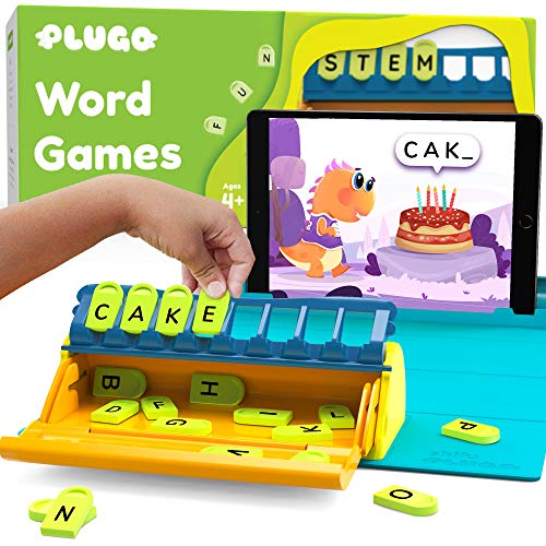 Plugo-Letters-by-PlayShifu-Word-Building-with-Stories-Puzzles-STEM-Activities-for-Kids-Ages-4-10-Interactive-Vocabulary-Games-STEM-toys-Educational-Toys-for-Kids-App-Based